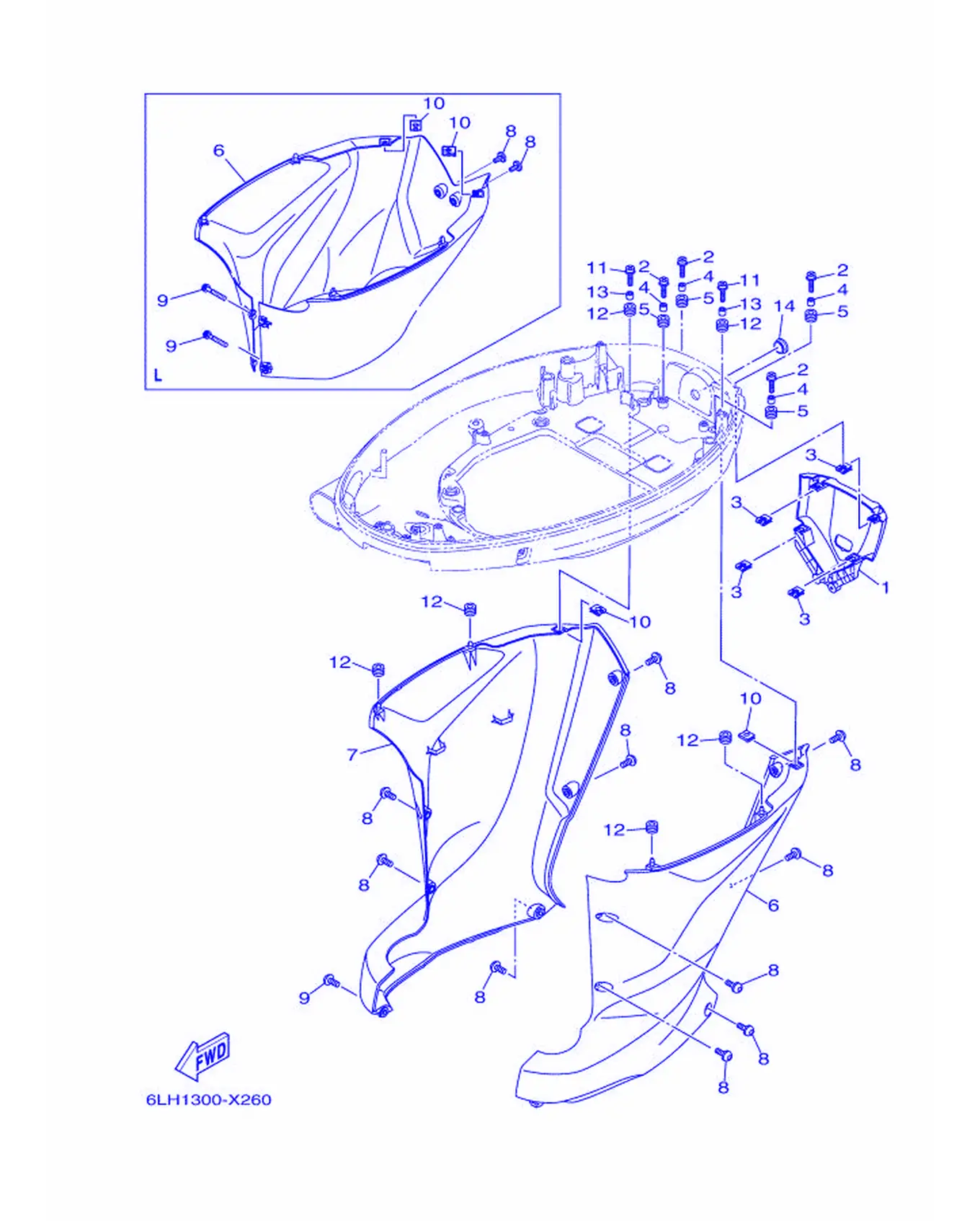 ボトムカウリング 2爆炸图